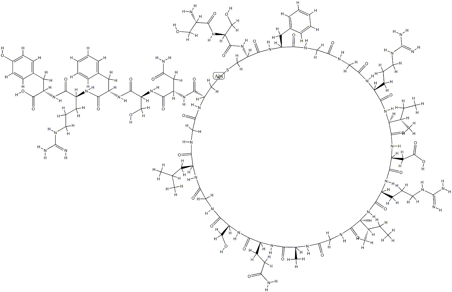 atriopeptin III Structure