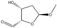 알파-D-트레오-펜토디알도-1,4-푸라노사이드,메틸2-데옥시-(9CI) 구조식 이미지