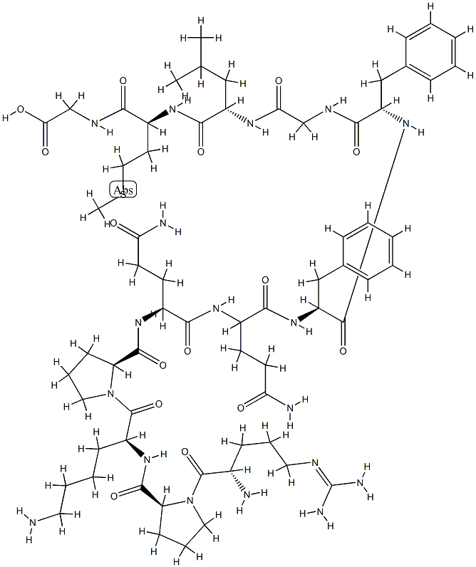 substance P, Gly(12)- Structure