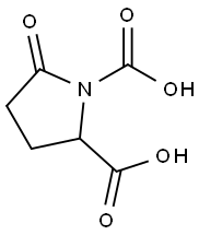 1,2-Pyrrolidinedicarboxylicacid,5-oxo-(9CI) Structure