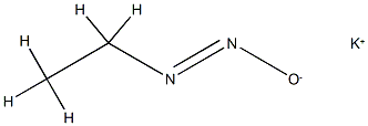 (E)-POTASSIUMPROPANEDIAZOTATE Structure