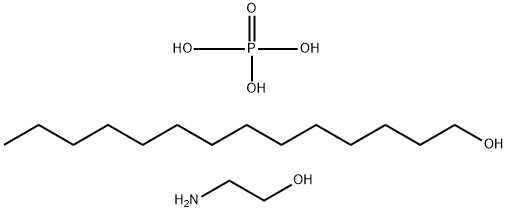 1-Tetradecanol, phosphate, compd. with 2-aminoethanol Structure