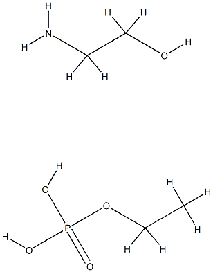 Phosphoric acid, ethyl ester, compd. with 2-aminoethanol Structure