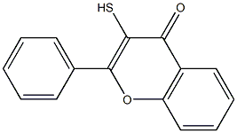 4H-1-Benzopyran-4-one,3-mercapto-2-phenyl-(9CI) 구조식 이미지