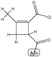2-Cyclobutene-1,2-dicarbonylchloride,3-methyl-(6CI) Structure