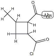 1,2-시클로부탄디카르보닐클로라이드,3-메틸-(6CI) 구조식 이미지
