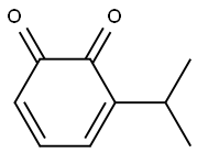 3,5-Cyclohexadiene-1,2-dione,3-(1-methylethyl)-(9CI) Structure