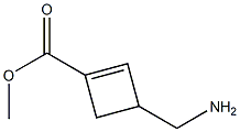 1-Cyclobutene-1-carboxylicacid,3-(aminomethyl)-,methylester(6CI) Structure