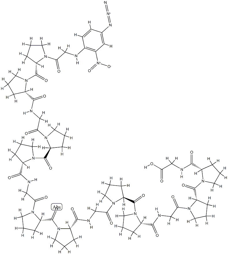 N-(4-아지도-2-니트로페닐)글리실-(프롤릴-프롤릴-글리실)(5) 구조식 이미지