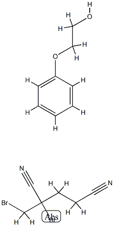 펜탄디니트릴,2-브로모-2-(브로모메틸)-,혼합.2-페녹시에탄올함유 구조식 이미지