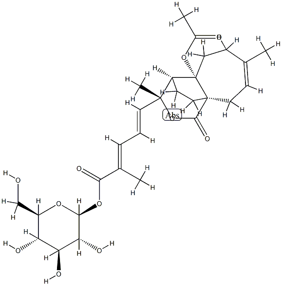 Pseudolaric Acid  A-O-beta-D-glucopyranoside 구조식 이미지