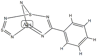 7-Phenyl-1,3,5-trithia(IV)-2,4,6,8,9-pentaazabicyclo[3.3.1]nona-1(9),2,3,5,7-pentene 구조식 이미지