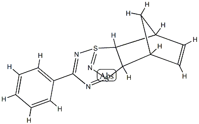 3-Phenyl-1,5-epinitrilo-6,9-methano-5a,6,9,9a-tetrahydro-1,5-dithia(IV)-5H-2,4-benzodiazepine Structure