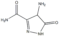 2-Pyrazoline-3-carboxamide4-amino-5-oxo-(6CI) Structure