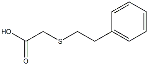 (2-PHENYLETHYL)THIO]ACETIC ACID Structure