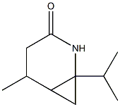 2-Azabicyclo[4.1.0]heptan-3-one,1-isopropyl-5-methyl-(6CI) 구조식 이미지