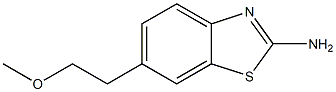 2-Benzothiazolamine,6-(2-methoxyethyl)-(9CI) Structure