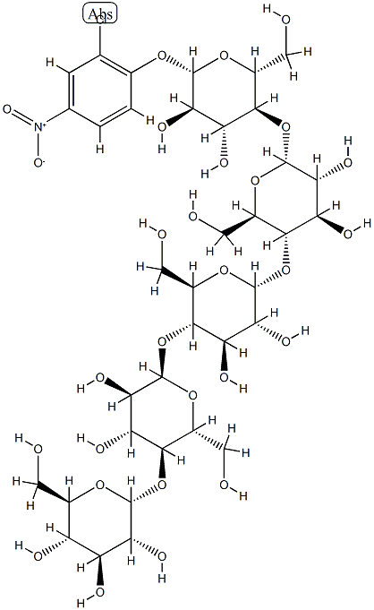 2-chloro-4-nitrophenyl-maltopentaoside Structure