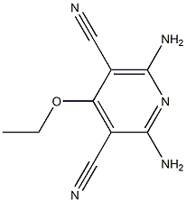 3,5-Pyridinedicarbonitrile,2,6-diamino-4-ethoxy-(6CI) Structure