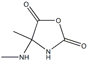 2,5-Oxazolidinedione,4-methyl-4-methylamino-(6CI) Structure