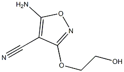 4-Isoxazolecarbonitrile,5-amino-3-(2-hydroxyethoxy)-(6CI) Structure