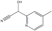 2-Pyridineacetonitrile,alpha-hydroxy-4-methyl-(9CI) Structure