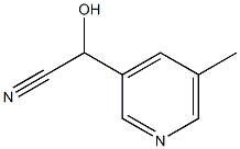 3-Pyridineglycolonitrile,5-methyl-(6CI) Structure