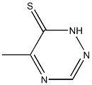 1,2,4-Triazine-6(1H)-thione,5-methyl-(9CI) Structure