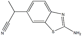 6-벤조티아졸아세토니트릴,2-아미노-알파-메틸-(9CI) 구조식 이미지