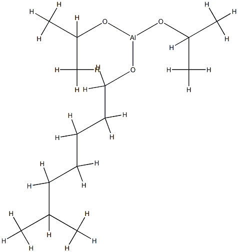 (isooctanolato)bis(2-propanolato)-aluminum Structure