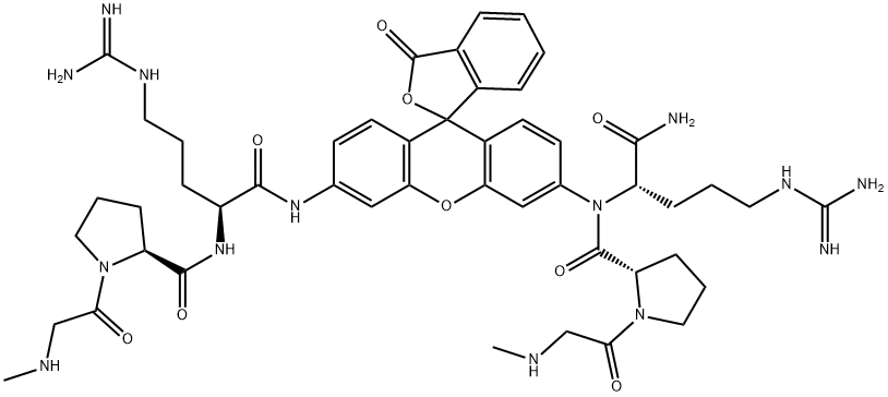 로다민110,(Sar-Pro-Arg)(2)- 구조식 이미지