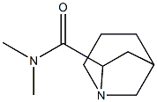 1-아자비시클로[3.2.1]옥탄-7-카르복사미드,N,N-디메틸-(6CI) 구조식 이미지