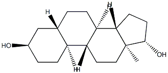 19-Nor-5α-androstane-3α,17β-diol Structure