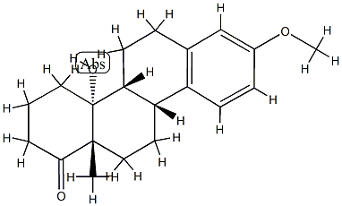 (9β)-14-Hydroxy-3-methoxy-D-homoestra-1,3,5(10)-trien-17a-one Structure