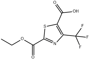 2-(Ethoxycarbonyl)-4-(trifluoromethyl)-1,3-thiazole-5-carboxylic acid Structure