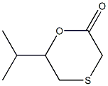 1,4-Oxathian-2-one,6-(1-methylethyl)-(9CI) 구조식 이미지