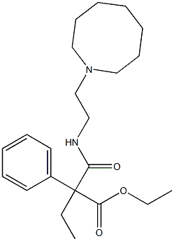 N-[2-[3,4,5,6,7,8-헥사히드로아조신-1(2H)-일]에틸]페닐에틸말론아미드산에틸에스테르 구조식 이미지