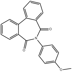 6-(4-methoxyphenyl)-5H-dibenzo[c,e]azepine-5,7(6H)-dione Structure