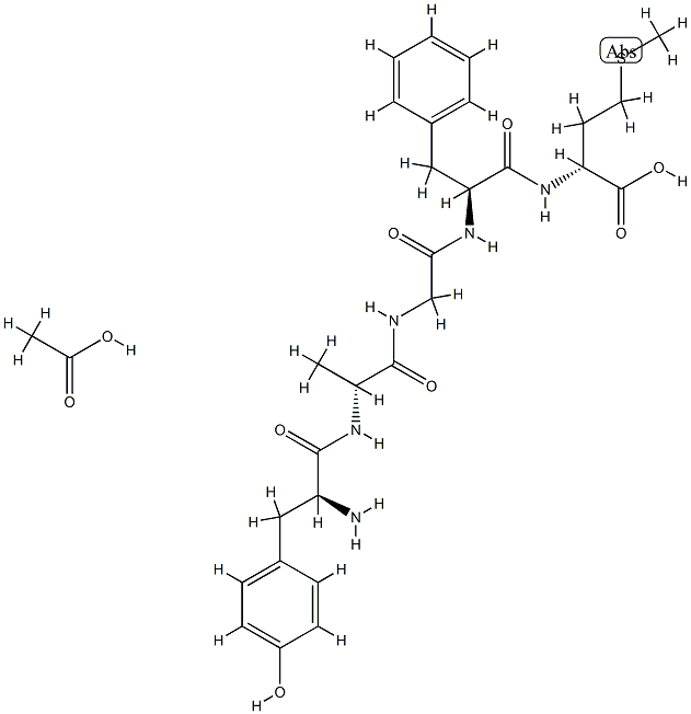 D-ALA2 D-MET5-ENKEPHALIN ACETATE Structure