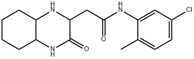 N-(5-chloro-2-methylphenyl)-2-(3-oxodecahydro-2-quinoxalinyl)acetamide Structure