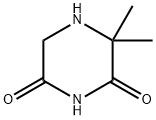 2,6-피페라진디온,3,3-디메틸-(6CI) 구조식 이미지