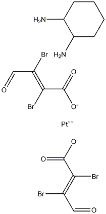 cis-Pt(II)(DDH)bis(mucobromic acid) 구조식 이미지