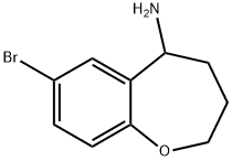 7-bromo-2,3,4,5-tetrahydro-1-benzoxepin-5-amine Structure