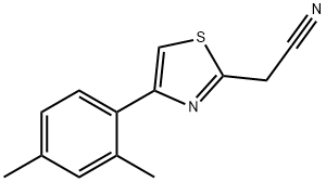 [4-(2,4-dimethylphenyl)-1,3-thiazol-2-yl]acetonitrile 구조식 이미지