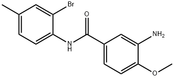 3-amino-N-(2-bromo-4-methylphenyl)-4-methoxybenzamide 구조식 이미지