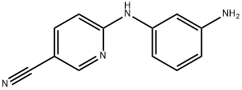 6-[(3-aminophenyl)amino]nicotinonitrile 구조식 이미지