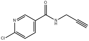 6-CHLORO-N-(PROP-2-YN-1-YL)PYRIDINE-3-CARBOXAMIDE(WX191358) Structure