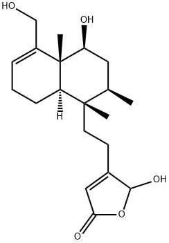 6α,16,18-Trihydroxycleroda
-3,13-dien-15,16-olide Structure