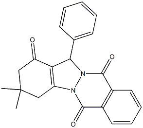 2,3,4,13-TETRAHYDRO-3,3-DIMETHYL-13-PHENYL-1H-INDAZOLO[1,2-B]PHTHALAZINE-1,6,11-TRIONE Structure