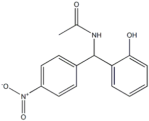 N-[(2-HYDROXY-PHENYL)-(4-NITRO-PHENYL)-METHYL]-ACETAMIDE Structure